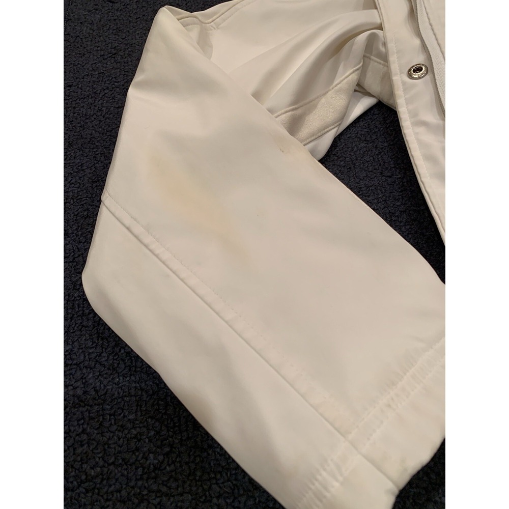Liz Claiborne Jacket Women's Size Medium White Full Zip Hood - Picture 12 of 15